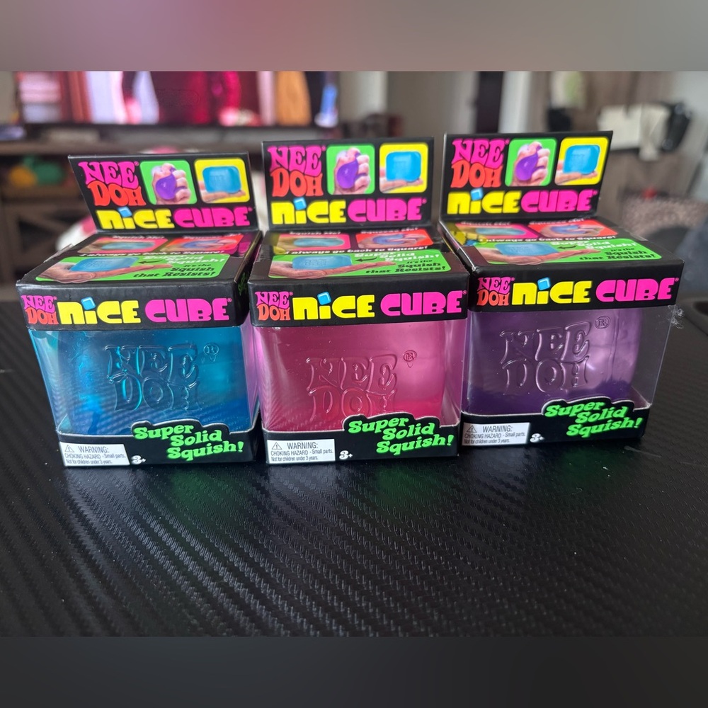 Needoh Nice Cube Squishy Toy (new in box)